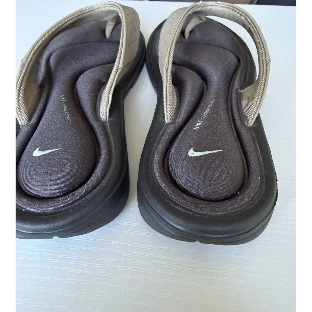 Nike Women's Comfort Footbed Sandal Size 8 Brown Flip Flops Thong Slides - Picture 4 of 9